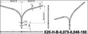 кронштейны для гранёных опор к2к-1,0-1,0-0,075-0,048-0